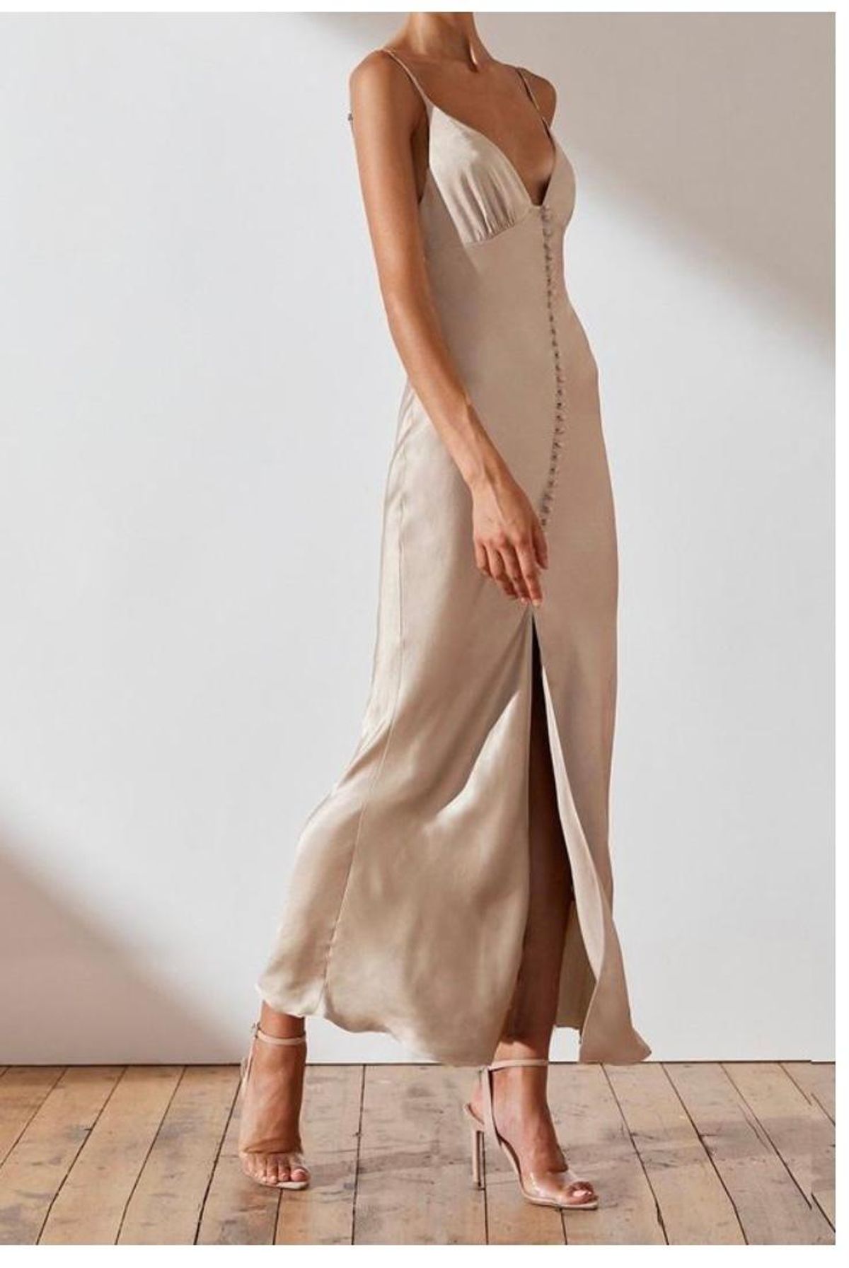 Shona Joy La Lune Bias Slip Dress Size 10 - Image 4