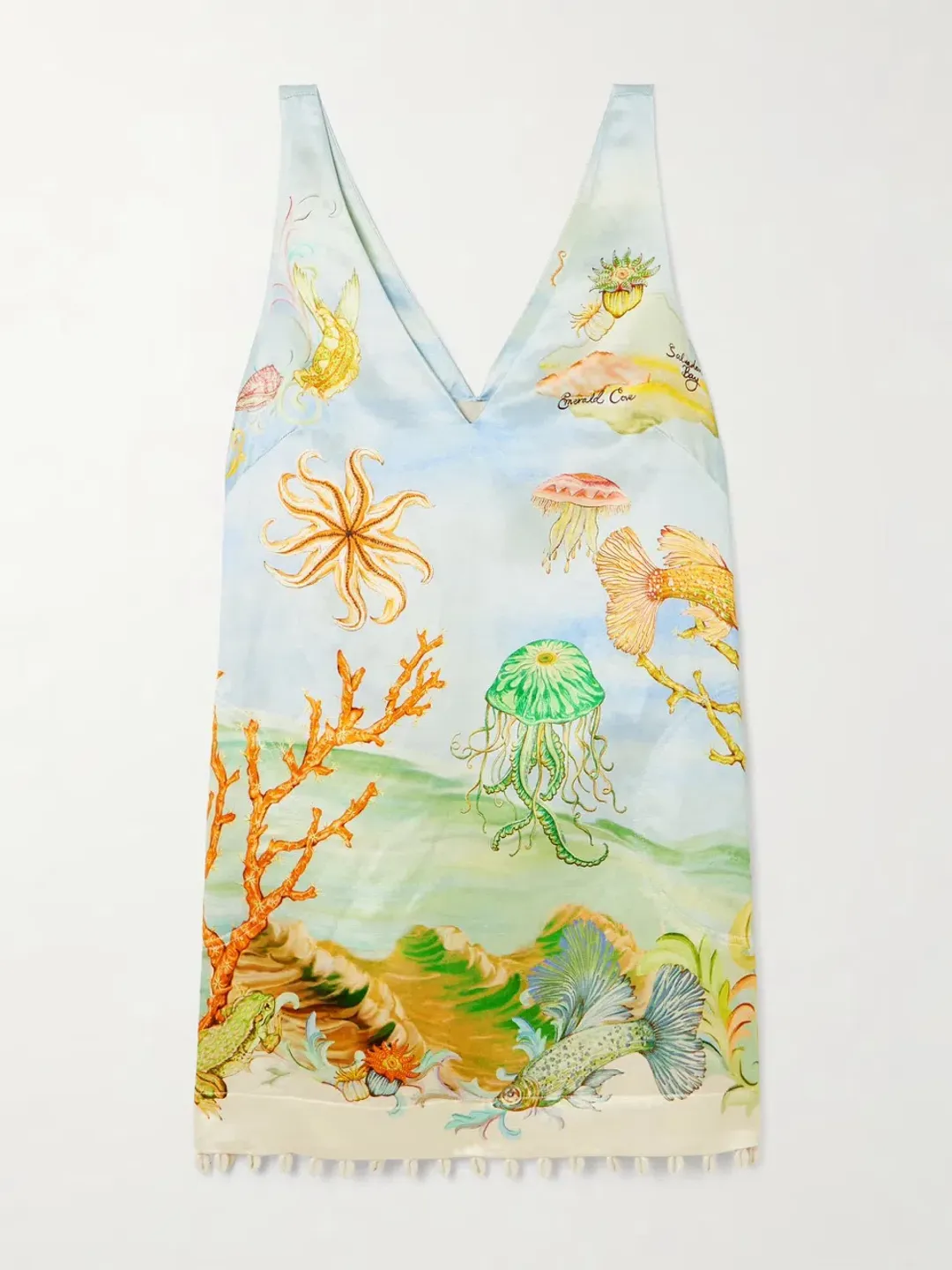 ALEMAIS Emerald Cove Mini Dress Blue Size 10 AU for rent on The Volte - main image
