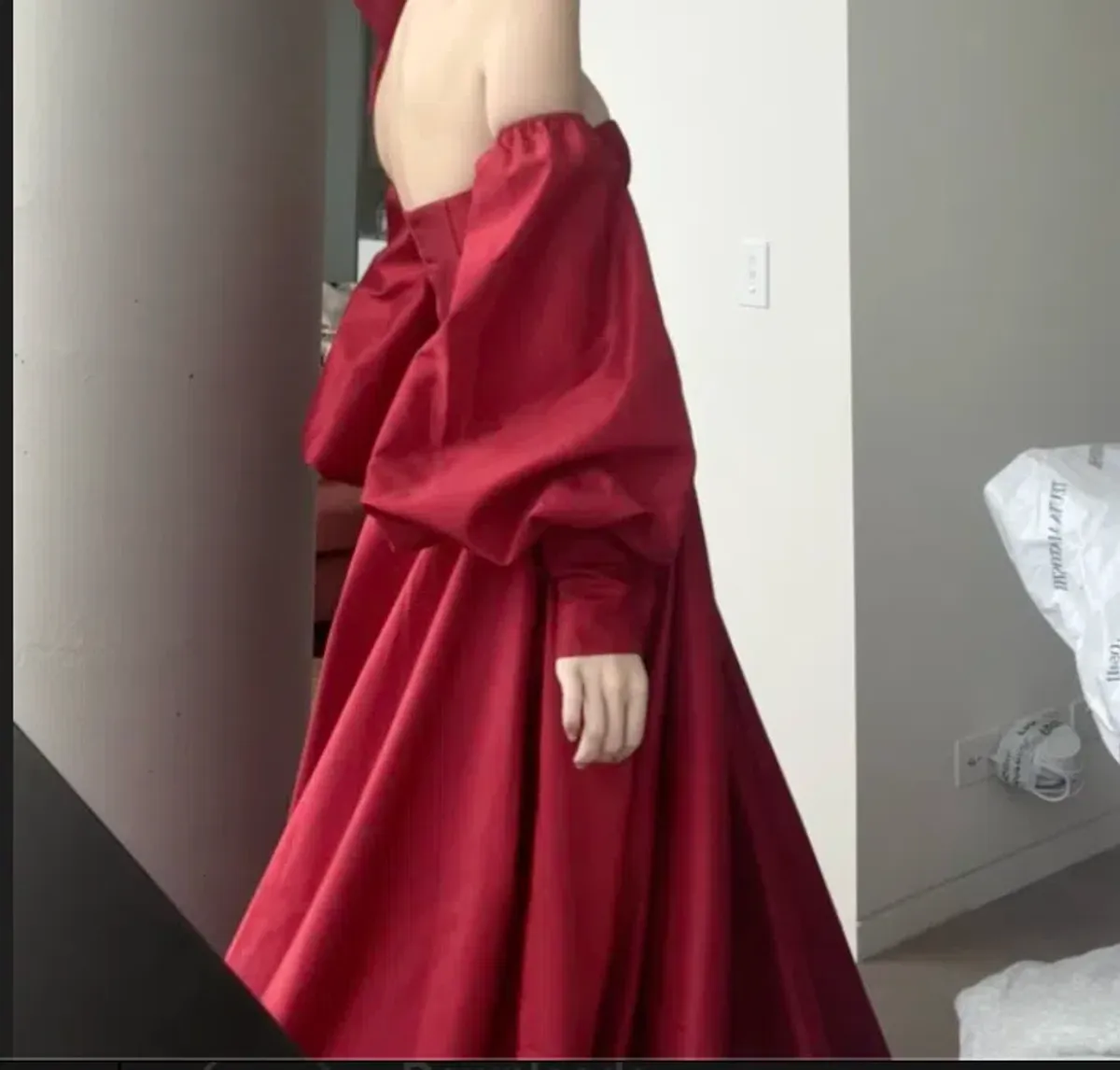 Teuta Matoshi CUSTOM red gown - Image 2