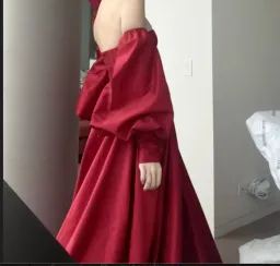 Teuta Matoshi CUSTOM red gown for rent on The Volte - image 2