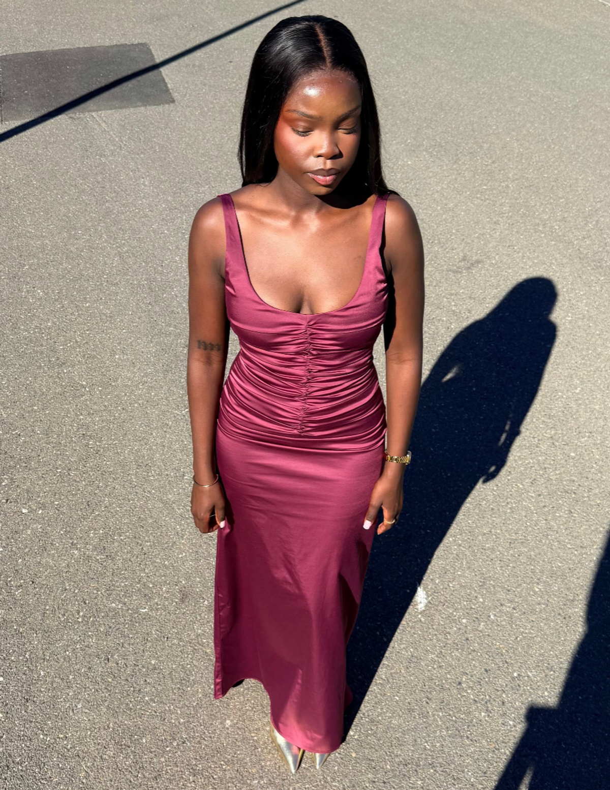 Ance Gria Atlein Gown Plum 8 - Image 1