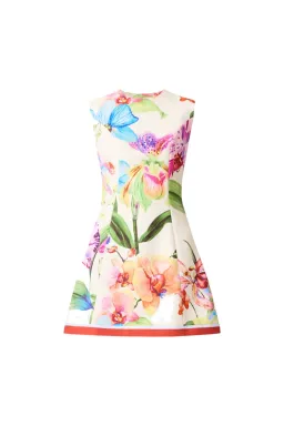 Elliatt Glinda A Line Mini Dress Floral Multi Size M for rent on The Volte - image 3