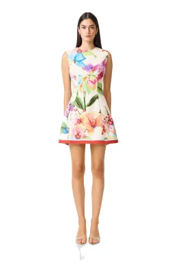 Elliatt Glinda A Line Mini Dress Floral Multi Size M for rent on The Volte - image 1
