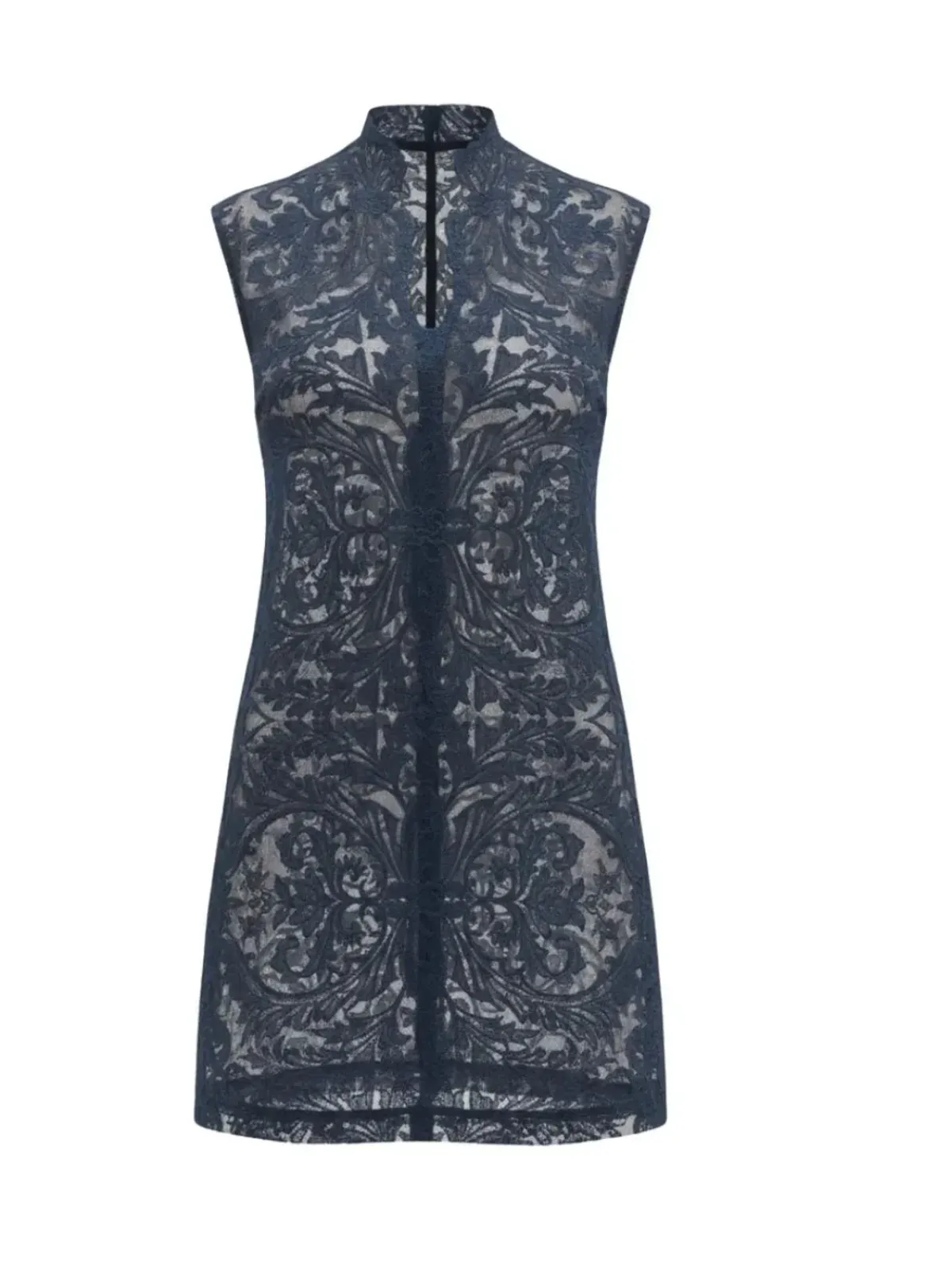 Shé Celine Navy Lace A-Line Mini Dress - size 6 - Image 3