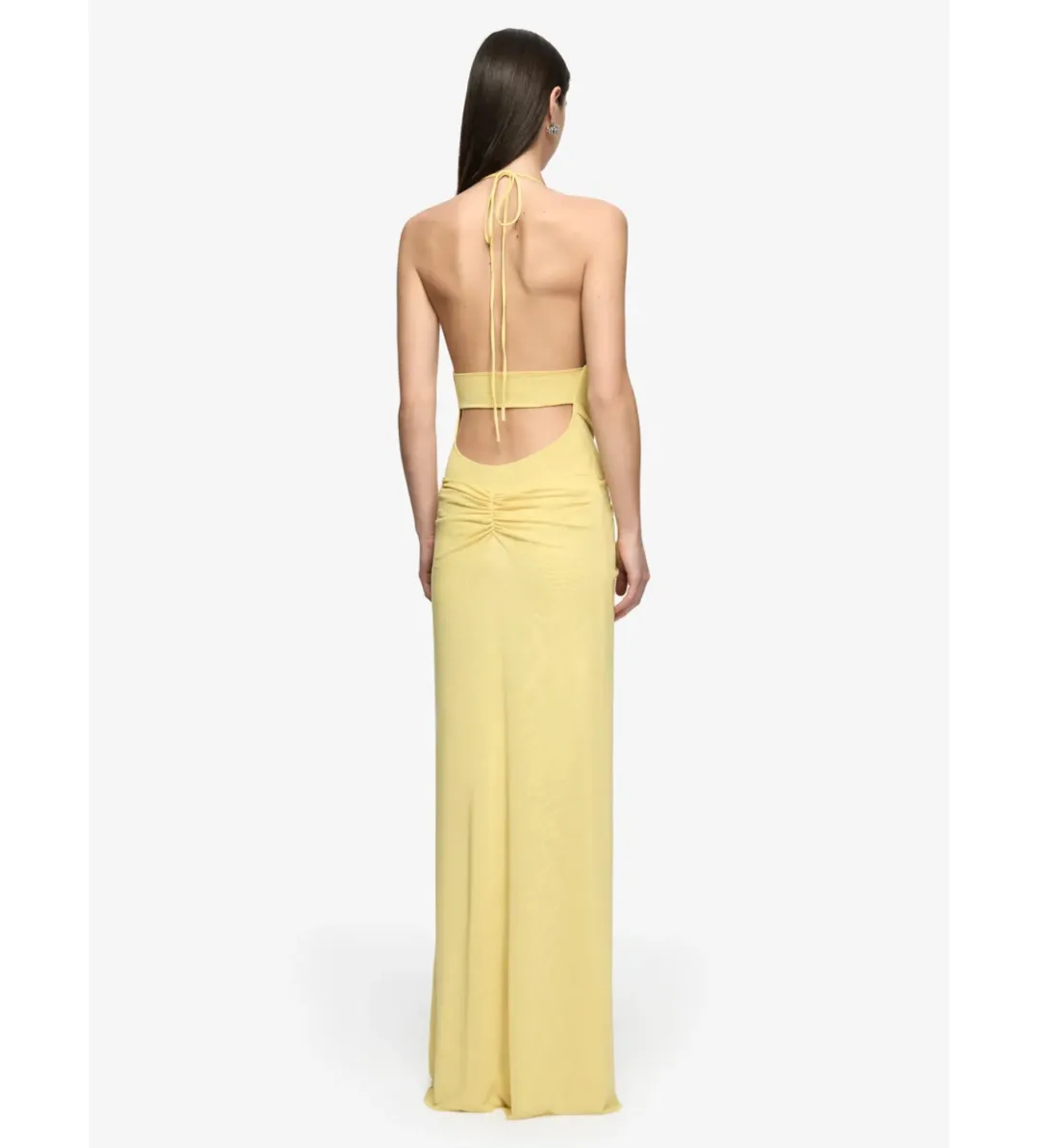 Bec and Bridge Xanthi V Neck Maxi Dress in Citron Size AU6 for rent on The Volte - main image