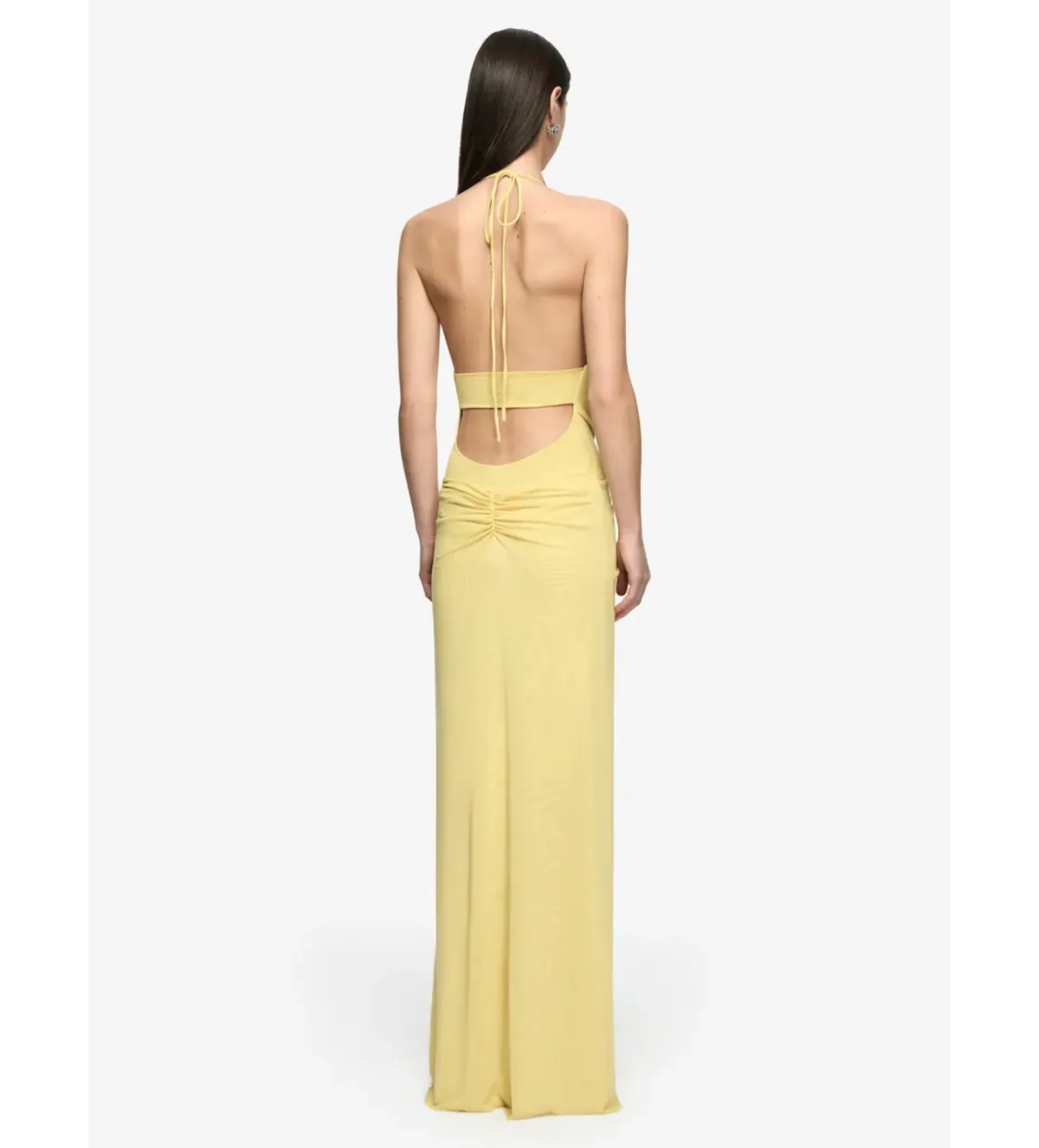 Bec and Bridge Xanthi V Neck Maxi Dress in Citron Size AU6 - Image 2