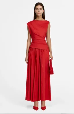 Acler Robakka Maxi Dress in Spicy Red Size 8 for rent on The Volte - image 1
