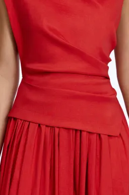 Acler Robakka Maxi Dress in Spicy Red Size 8 for rent on The Volte - image 4