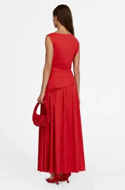 Acler Robakka Maxi Dress in Spicy Red Size 8 for rent on The Volte - image 3