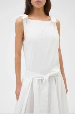 Oroton Shoulder Dress in White size 8 for rent on The Volte - image 3