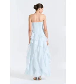 Aje Canyon Gown in Artic Blue Size AU10 for rent on The Volte - image 3