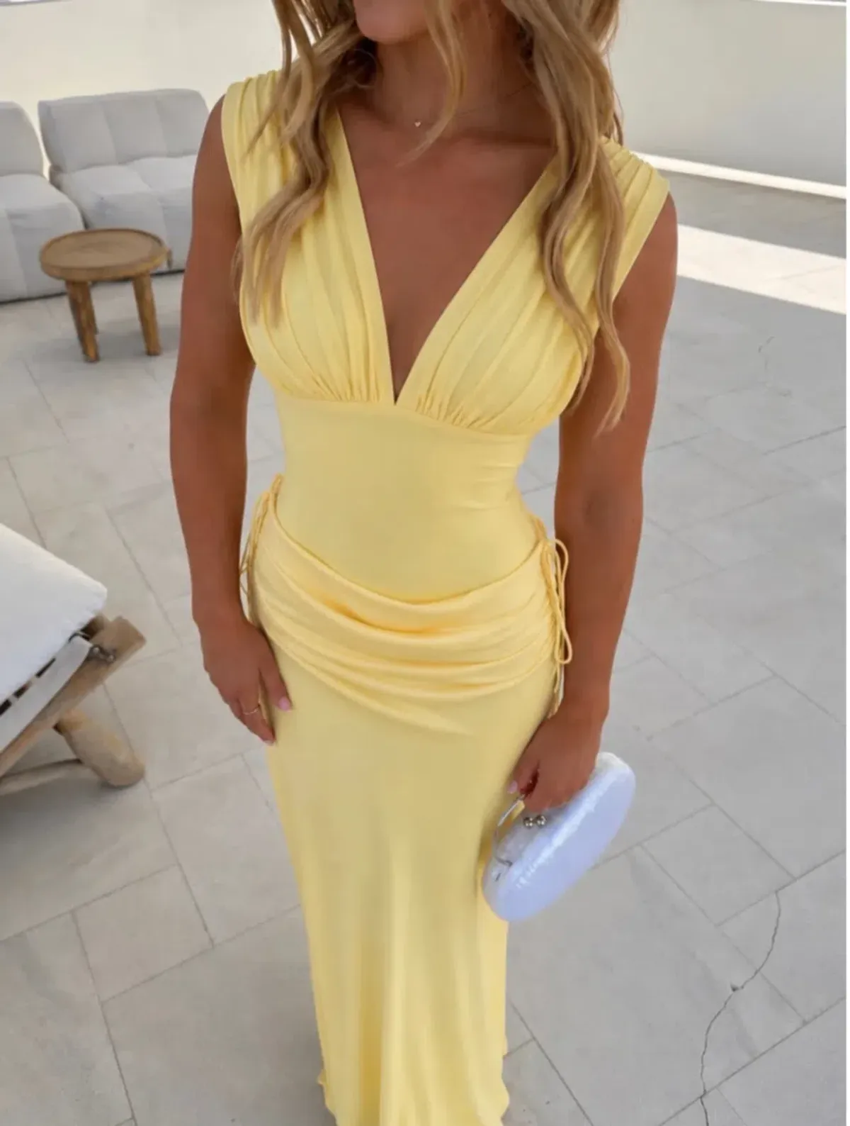 BENNI Monroe Maxi Dress in Yellow Size 8 - Image 1