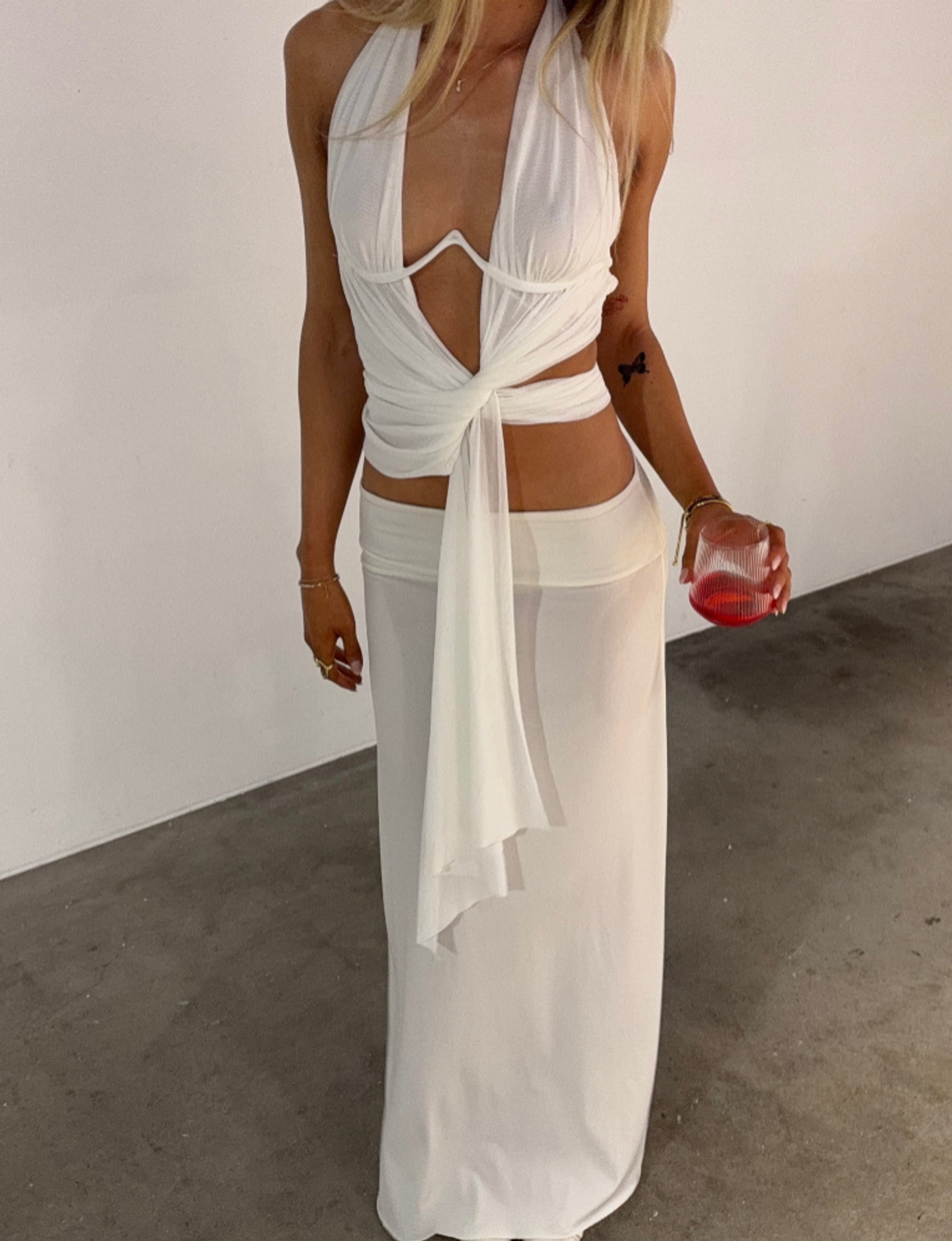 Bec + Bridge Arianna Halter Top Set Ivory 10 - Image 1