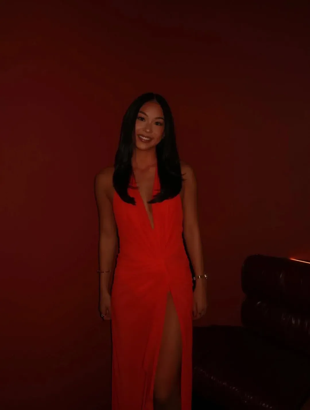 Bec and Bridge Xanthi Maxi Dress Size 10 in Flame Red for rent on The Volte - main image