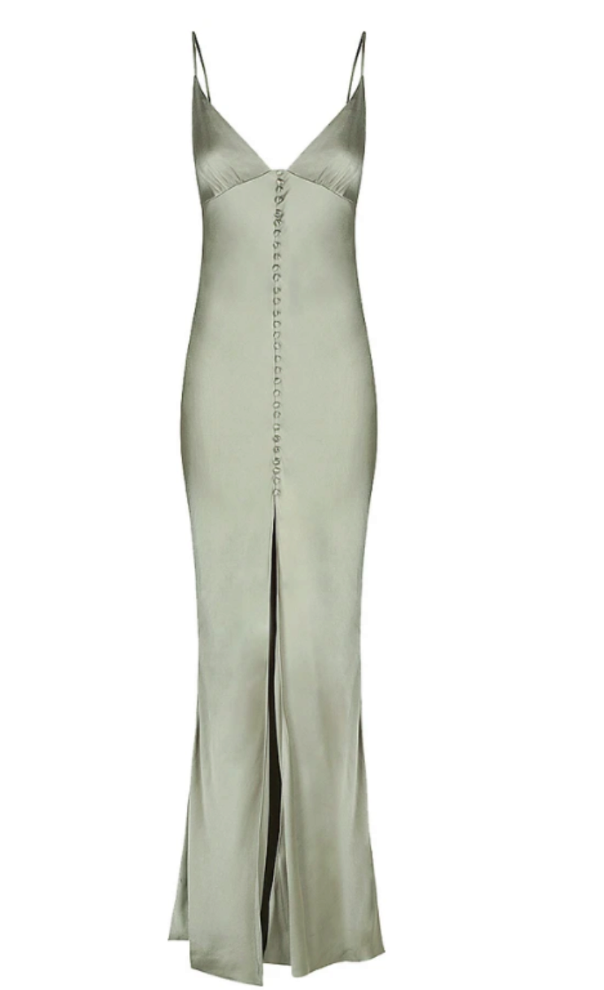 Shona Joy La Lune Bias Slip Dress in Sage - Image 2