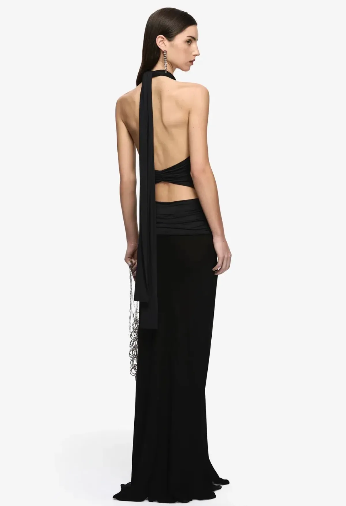 Bec & Bridge Thalia Halter Maxi Dress Black - Image 3