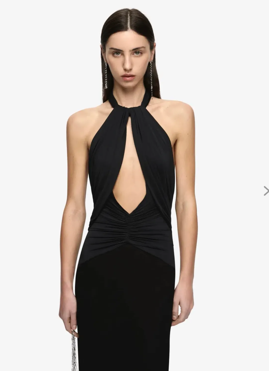 Bec & Bridge Thalia Halter Maxi Dress Black for rent on The Volte - main image