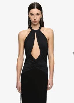 Bec & Bridge Thalia Halter Maxi Dress Black for rent on The Volte - image 4