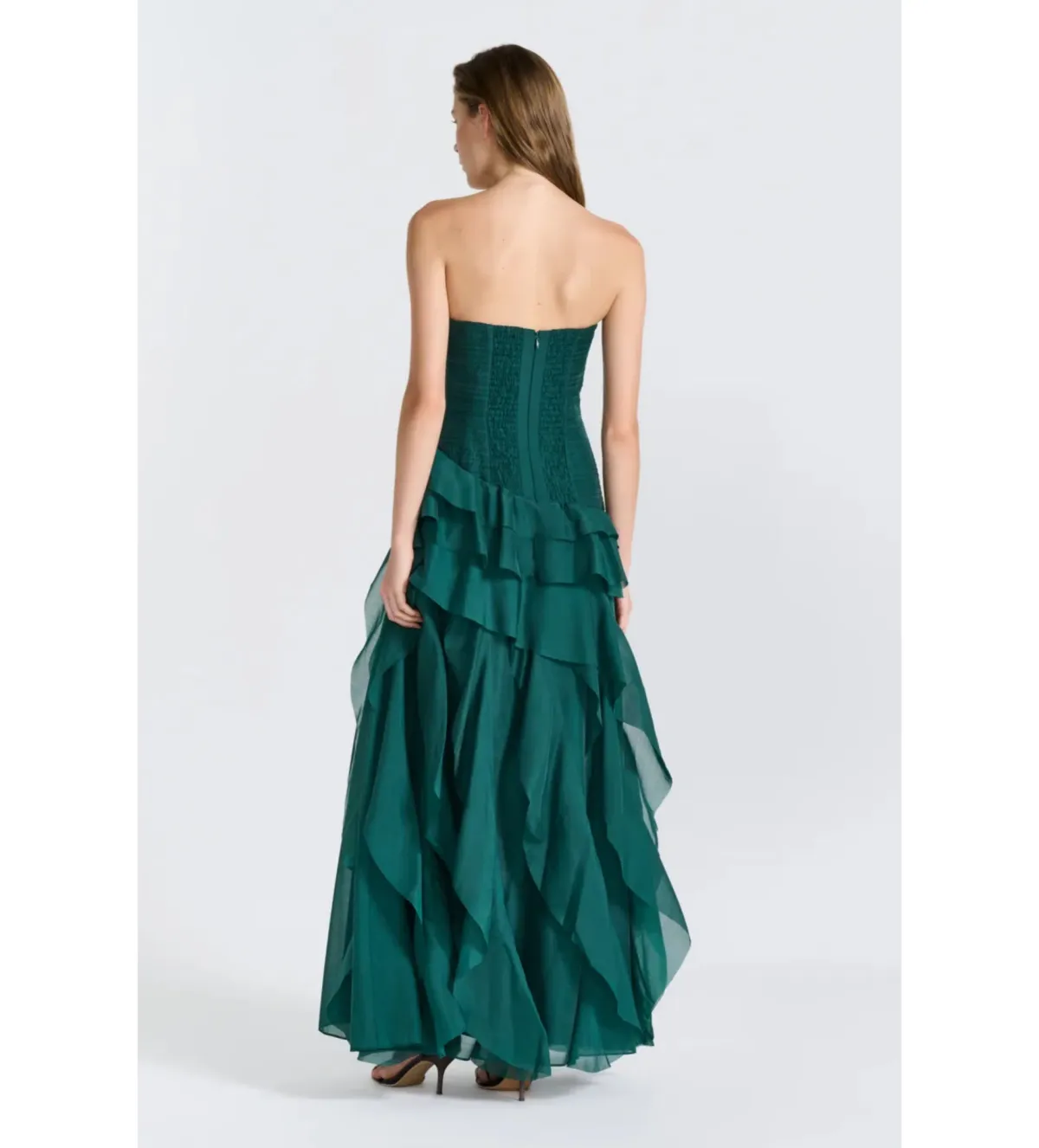Aje Canyon Gown in Green Petrol Size AU12 - Image 3