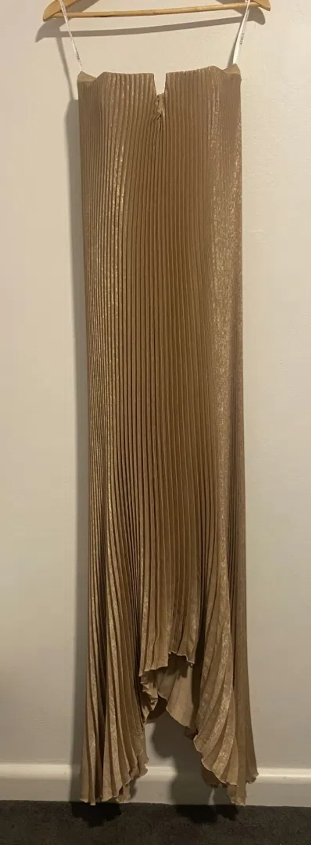 L’IDEE Black Tie Gown Gold Shimmer for rent on The Volte - main image