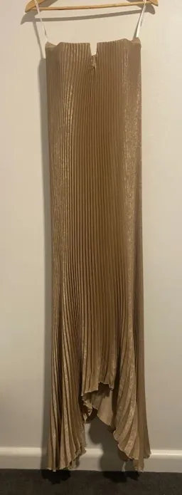 L’IDEE Black Tie Gown Gold Shimmer for rent on The Volte - image 3