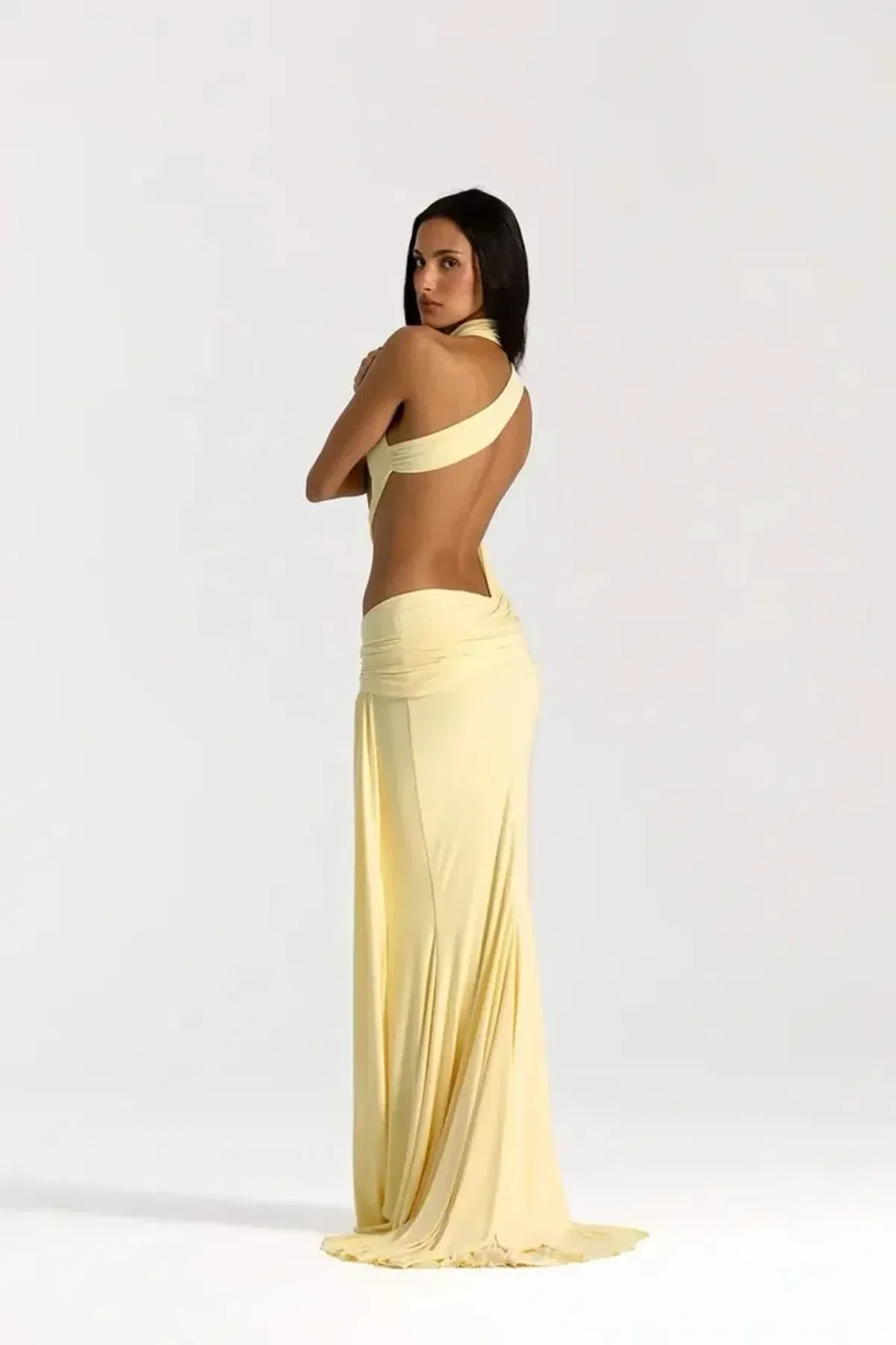NATALIE ROLT ODETTE GOWN LEMON SIZE 6 (0) - Image 2