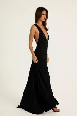 Ance Gria Rosa gown black size S for rent on The Volte - image 2