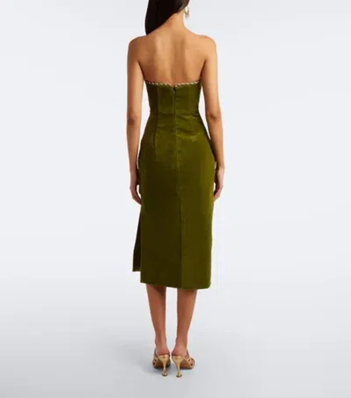 Alemais Odessa Embroidered Midi Dress Size 10 - Image 4