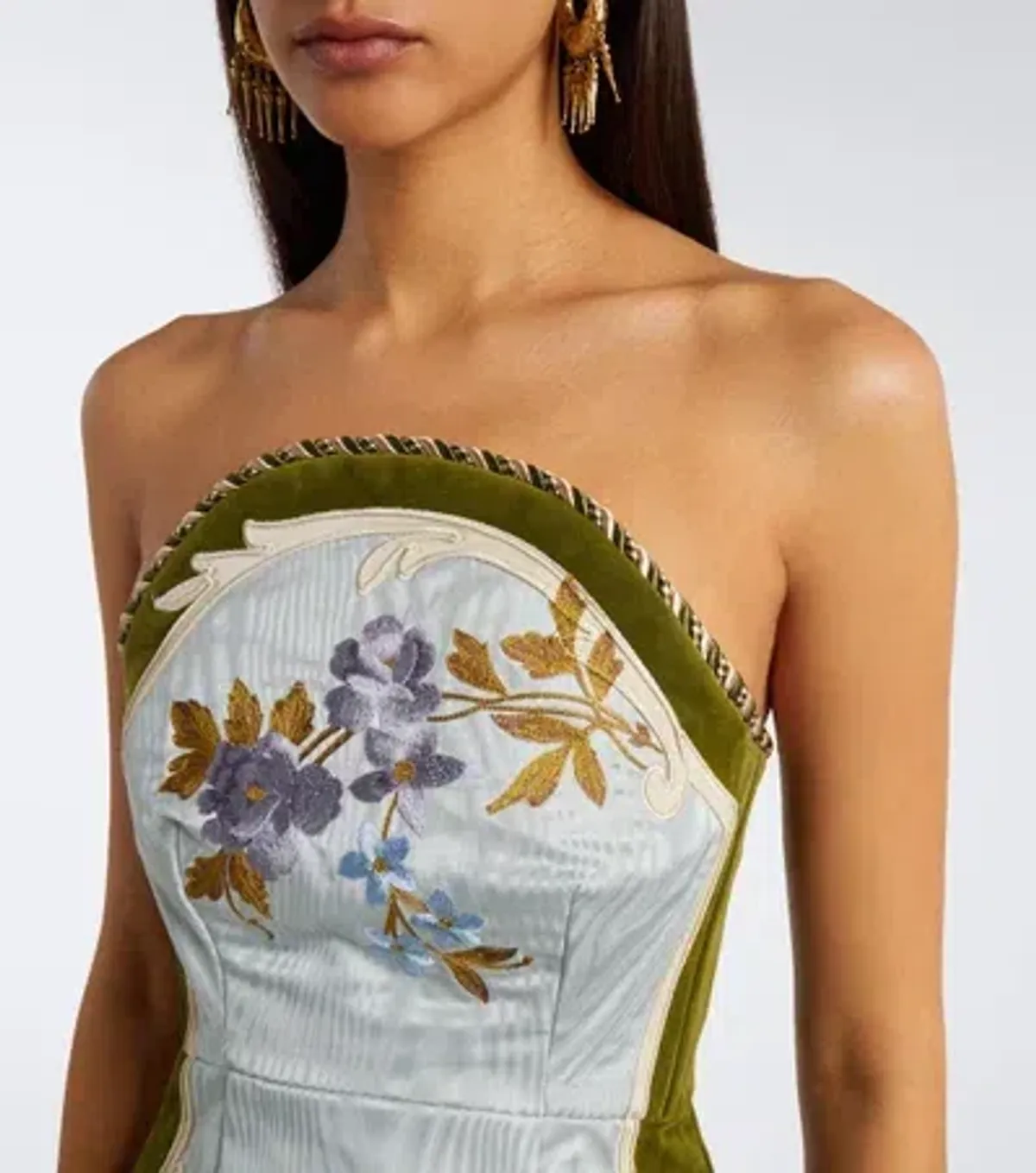 Alemais Odessa Embroidered Midi Dress Size 10 - Image 5