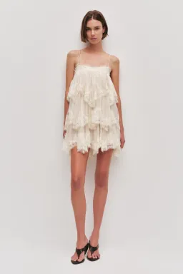 Aje Ophelia Lace Mini Dress for rent on The Volte - image 1