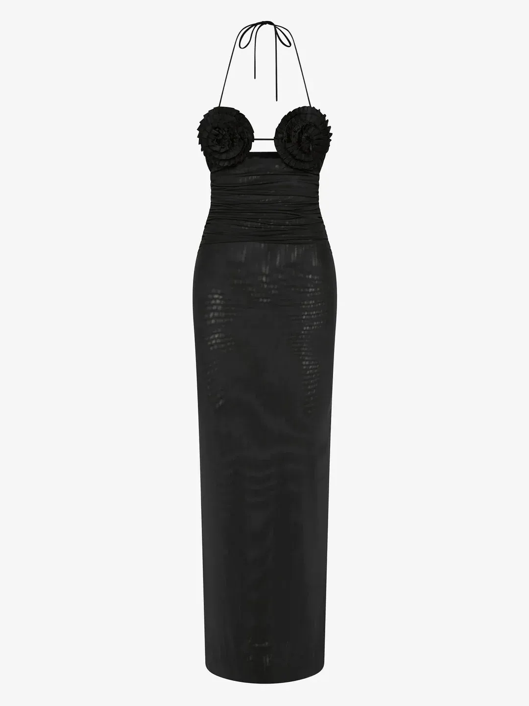 Bec and Bridge Delilah Spiral Maxi Dress Black for rent on The Volte - main image