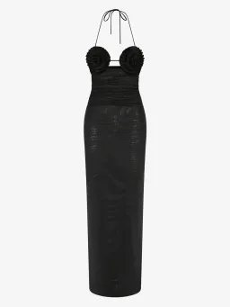 Bec and Bridge Delilah Spiral Maxi Dress Black for rent on The Volte - image 4
