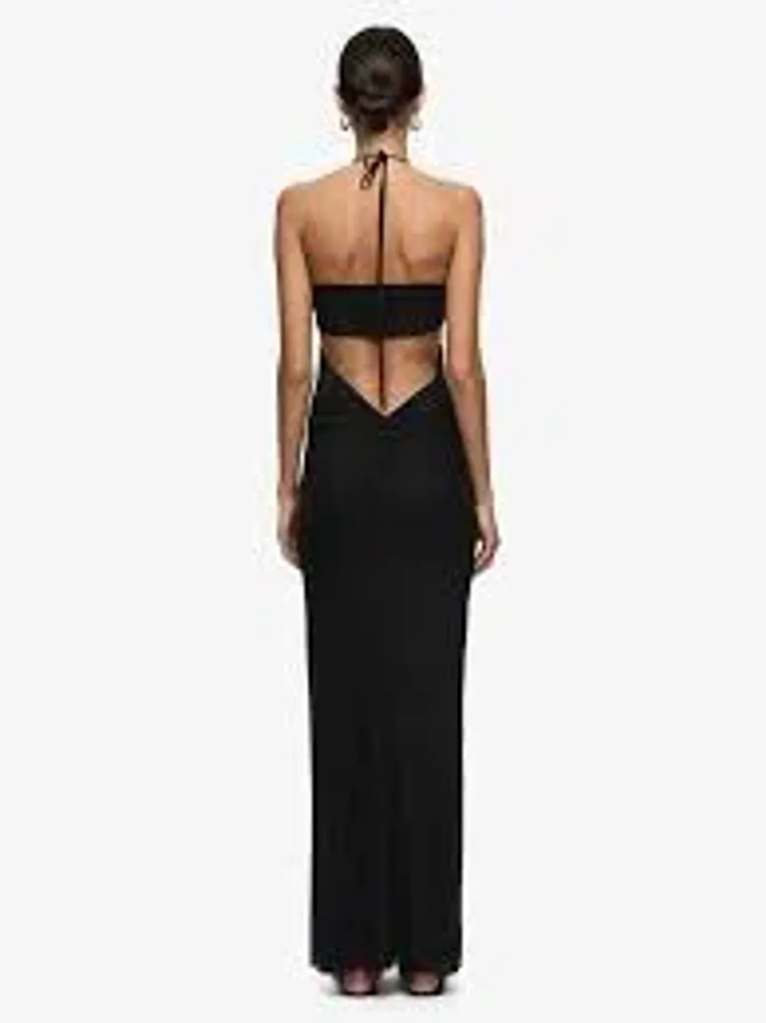 Bec and Bridge Delilah Spiral Maxi Dress Black for rent on The Volte - main image
