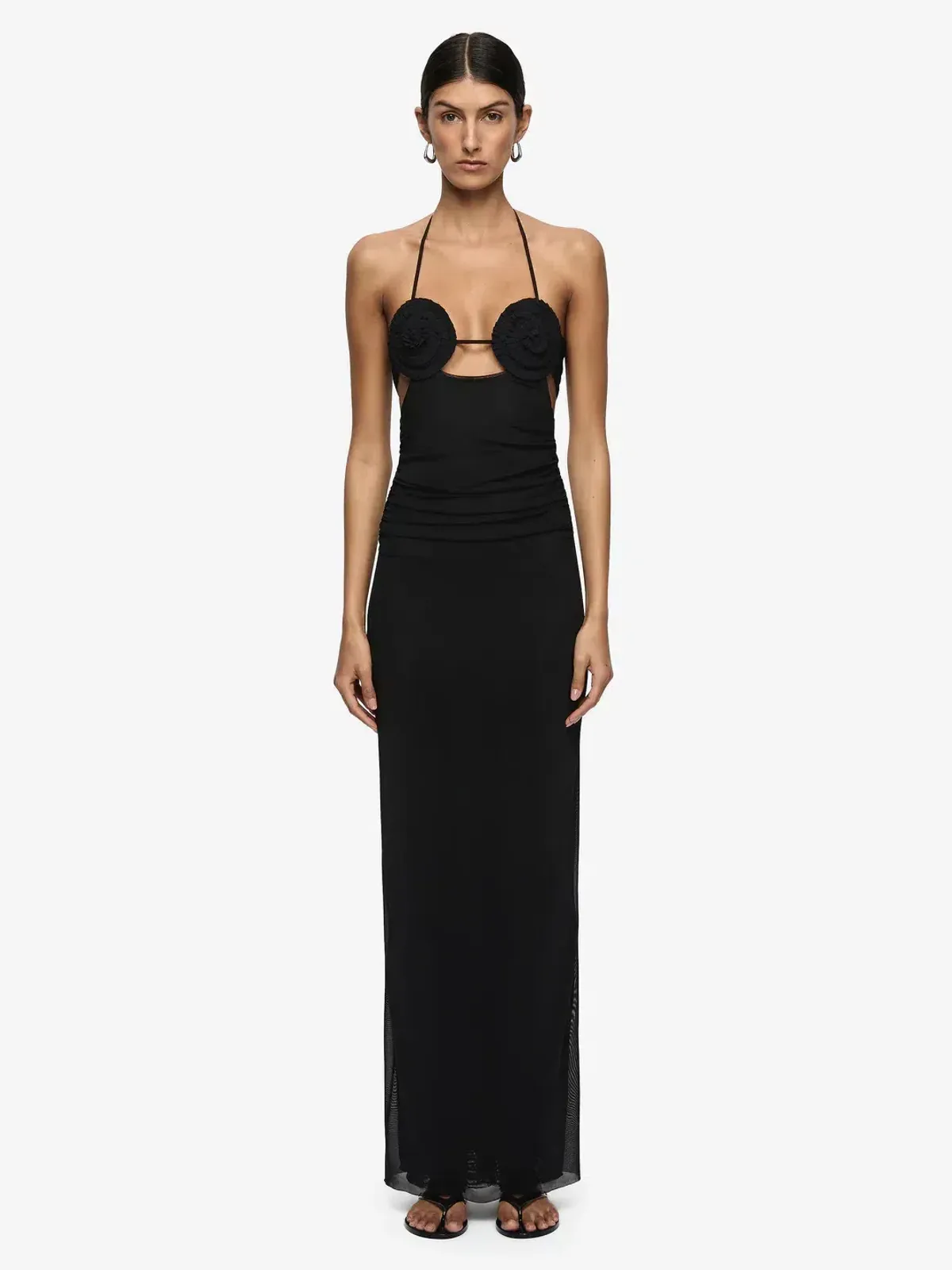 Bec and Bridge Delilah Spiral Maxi Dress Black - Image 1