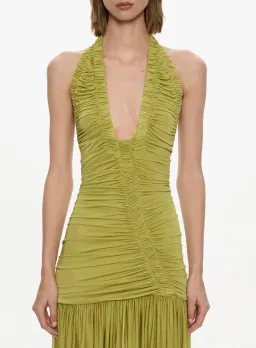 Christoper Esber Orion Gown Green for rent on The Volte - image 3