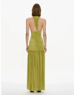Christoper Esber Orion Gown Green for rent on The Volte - image 2