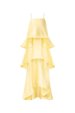 Elliatt Tilly Tiered Maxi Dress Yellow Size M for rent on The Volte - image 7