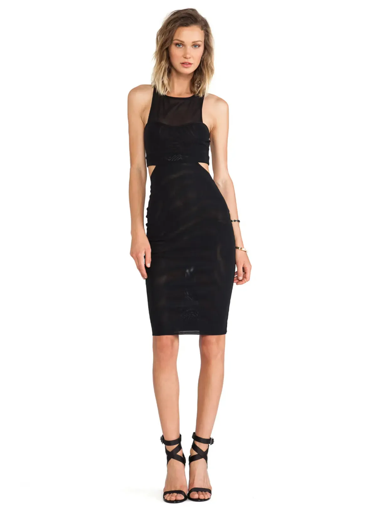 Bec & Bridge Platinum Plate Dress Black Size AU 6 - Image 3
