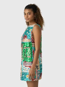 ALEMAIS Jazz Exclusive Embellished Mini Dress Multi Size 8 AU for rent on The Volte - image 4