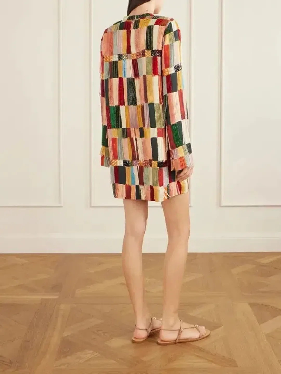 ALEMAIS Majorelle Embellished Mini Dress Multi Size 8 AU for rent on The Volte - main image