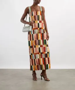 ALEMAIS Marjorelle Midi Dress Multi Size 8 AU for rent on The Volte - image 1