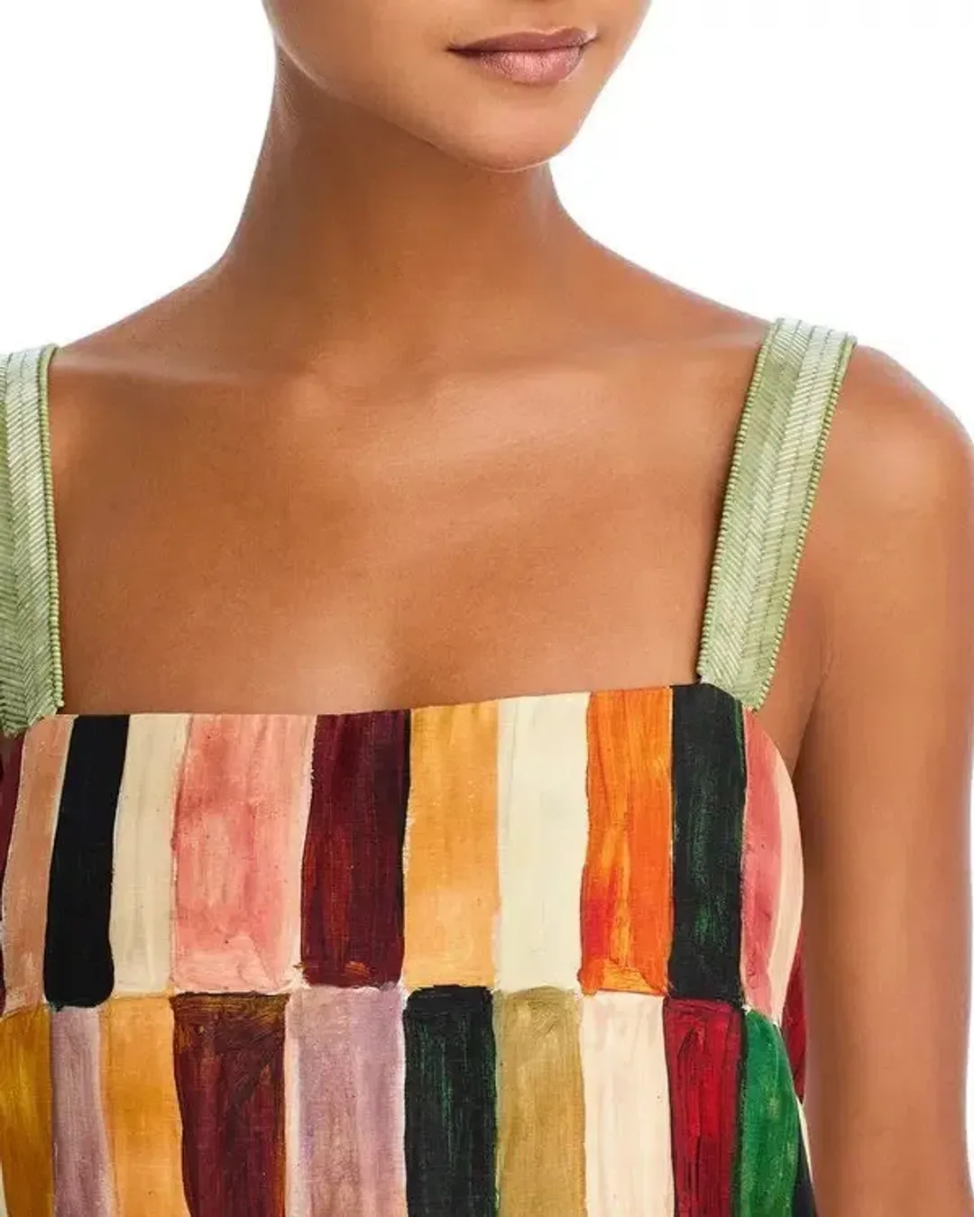 ALEMAIS Marjorelle Midi Dress Multi Size 8 AU for rent on The Volte - main image