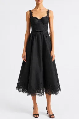 ZIMMERMANN | VALIANT LACE TRIM MIDI DRESS | Size 1 for rent on The Volte - image 2