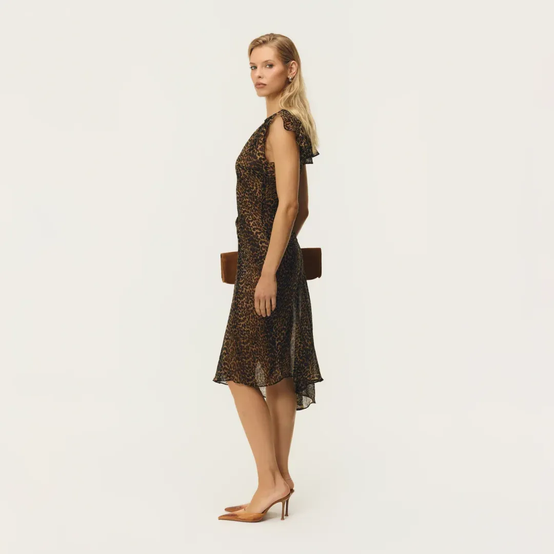 Arcina Ori - Margaux Dress Leopard for rent on The Volte - main image