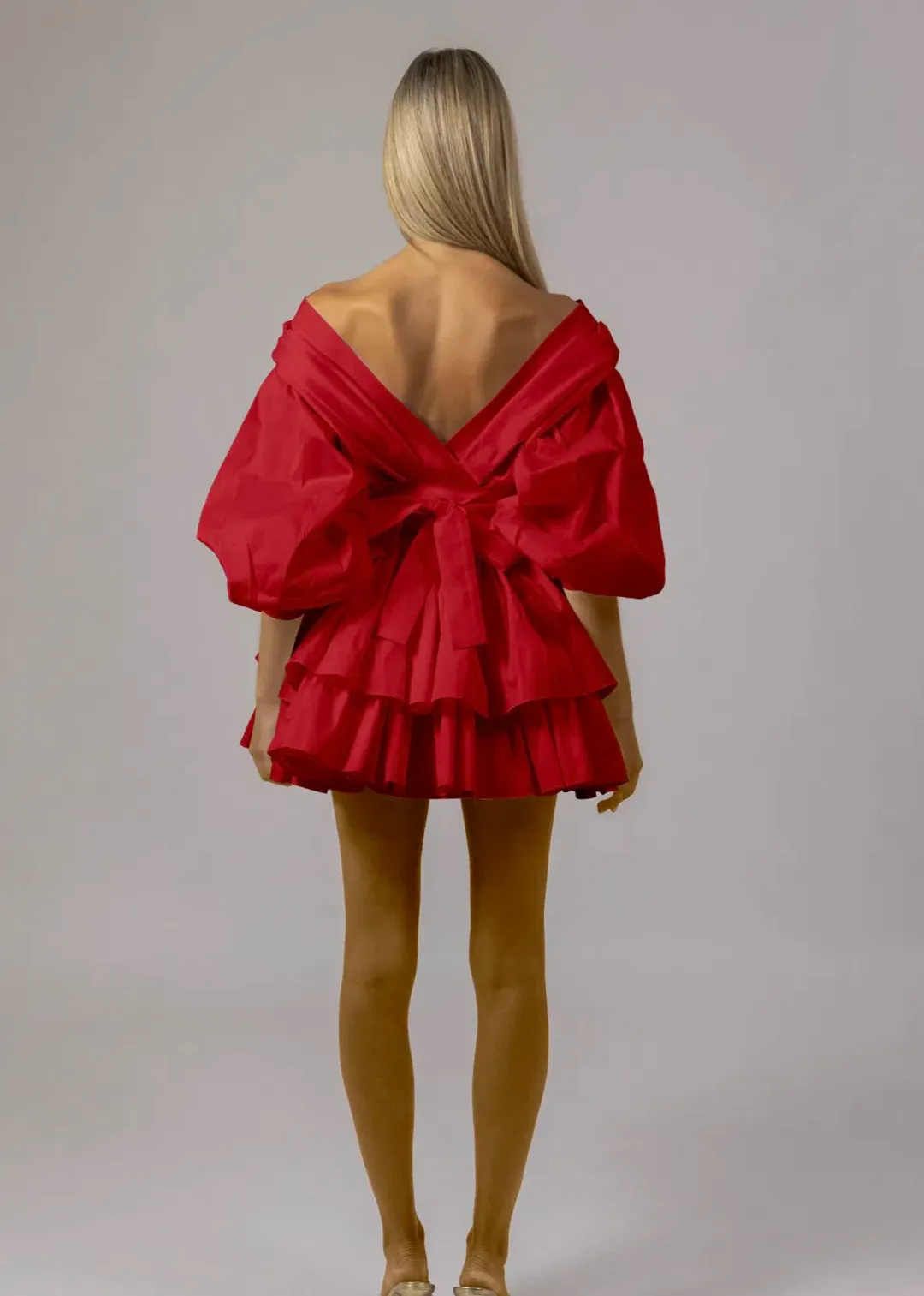 Alin Le Kal Chloe Dress RED for rent on The Volte - main image
