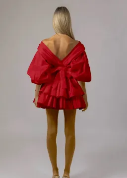 Alin Le Kal Chloe Dress RED for rent on The Volte - image 3