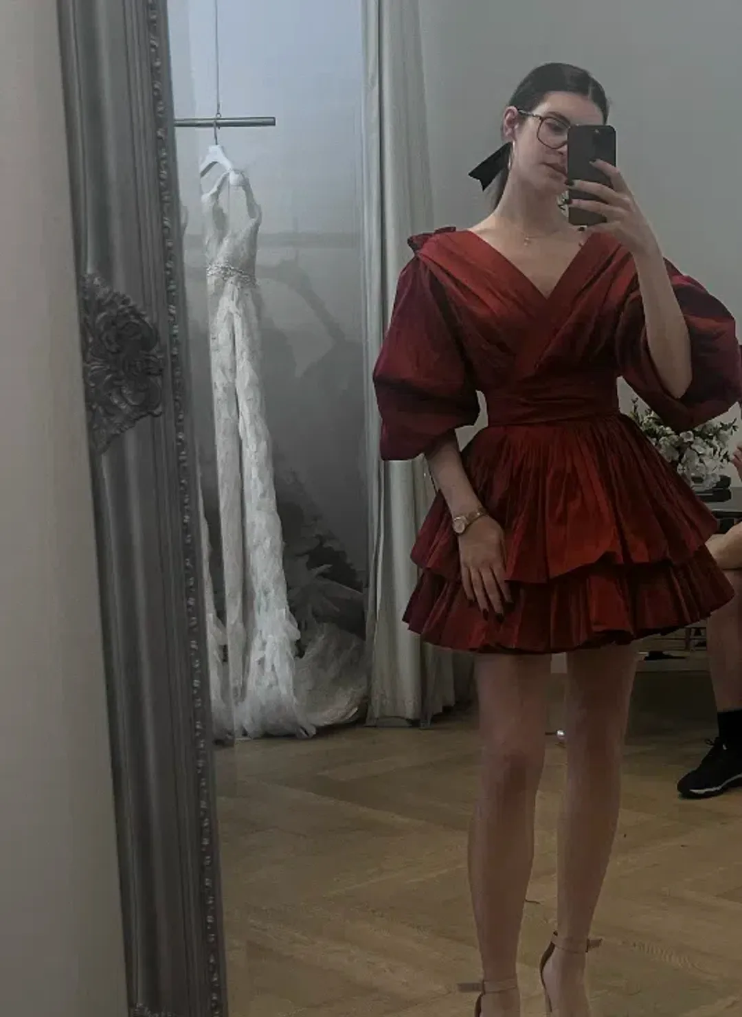 Alin Le Kal Chloe Dress RED for rent on The Volte - main image