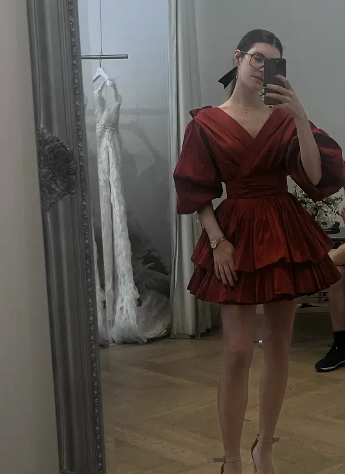 Alin Le Kal Chloe Dress RED for rent on The Volte - main image