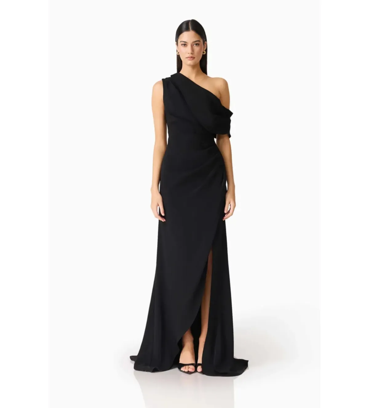 Elliatt Isadora Off The Shoulder Maxi Gown in Black Size M/AU10 - Image 1