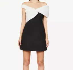 Rachel Gilbert Matteo Mini Dress Black for rent on The Volte - image 1